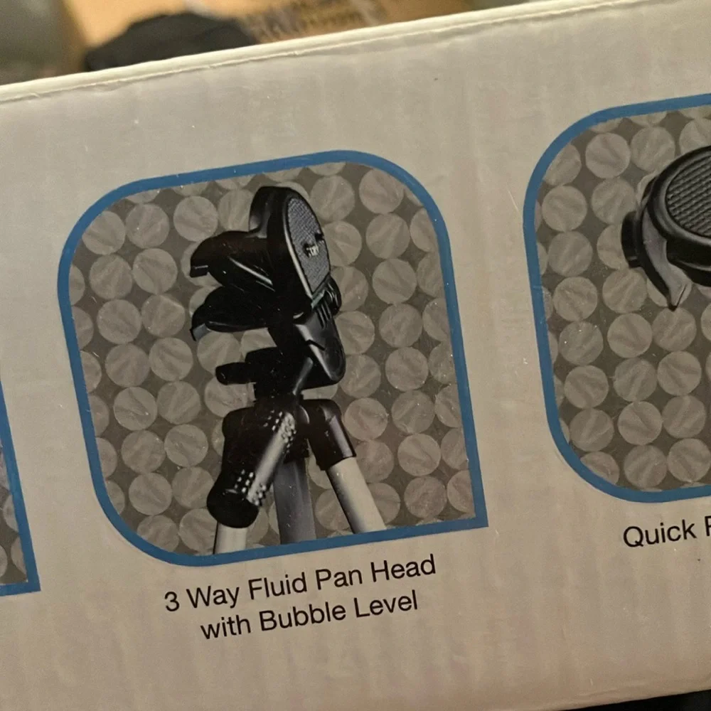 Black and Silver Photo Video Tripod